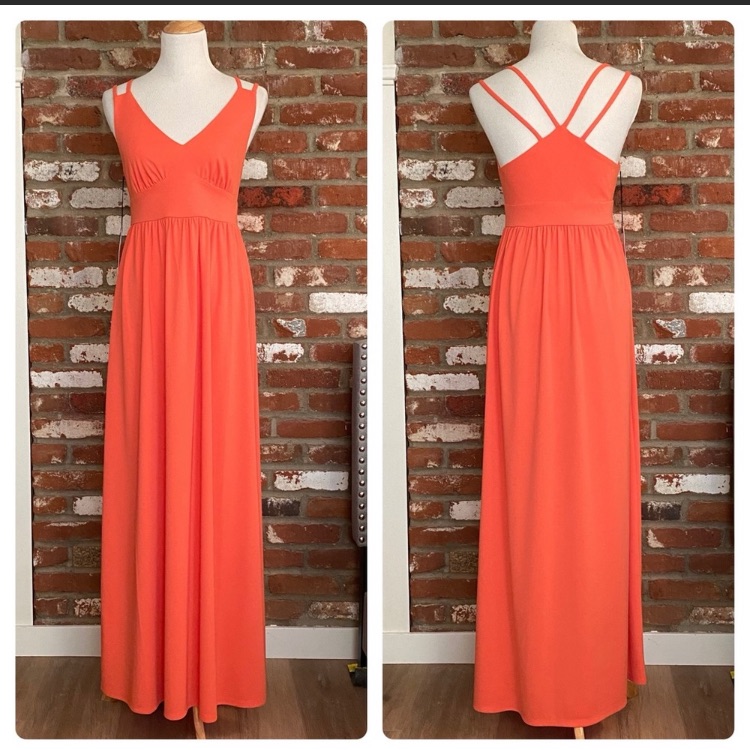 Susana Monaco Maxi Dress Orange Size Medium Nwt